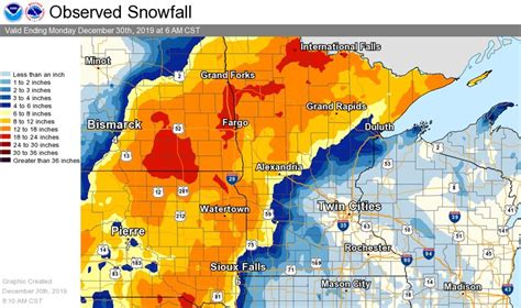 Snow Totals From Weekend Storm In Western Northern Minnesota Bring