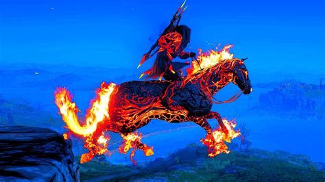 Assassins Creed Odyssey Fire Armor And Cerberuss Offspring Horse