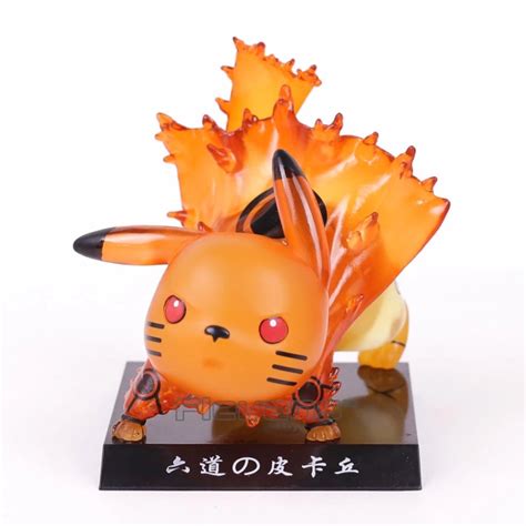 Pikachu Naruto Kurama Rikudou Pokemon Action Frete Grátis R 14000