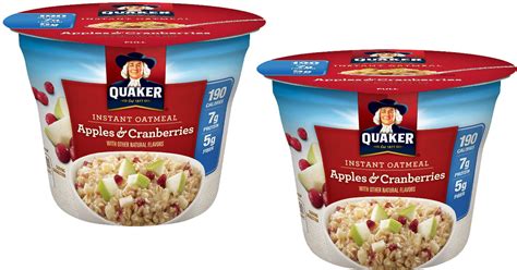 Amazon Quaker Instant Oatmeal Apples And Cranberries 24 Count Cups Just