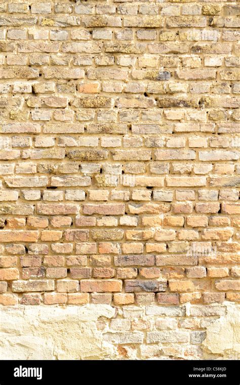 Old Weathered Brick Walls With Crumbling Plaster Stock Photo Alamy