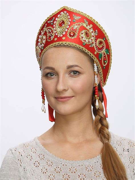 kokoshnik tiara dance outfit russian traditonal clothing snow maiden handmade products
