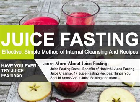Juice Fasting Detox Method Of Internal Cleansing And Recipes Juice