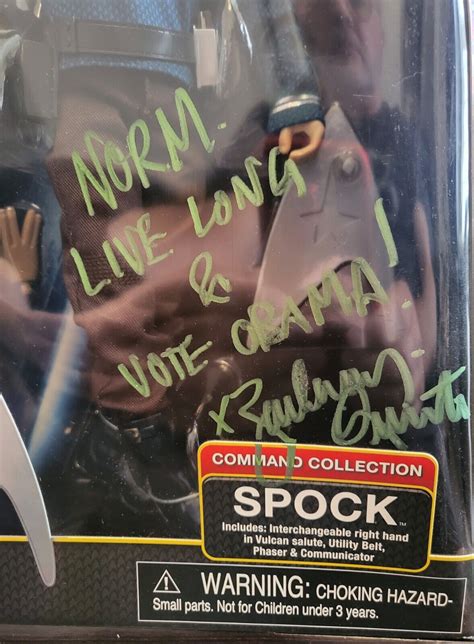 Star Trek Command Collection Spock 12 Autographed By Zachary Quinto Ebay