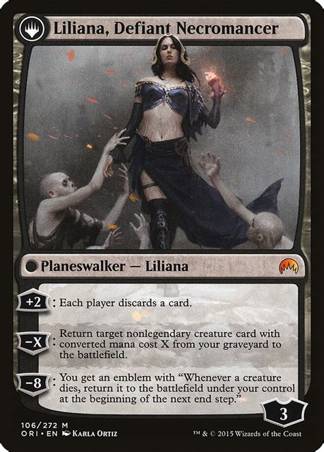 Liliana Heretical Healer Liliana Defiant Necromancer · Commander