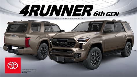 Engineer Predicts 2023 Toyota 4runner Design 6th Gen 4runner Front Rear