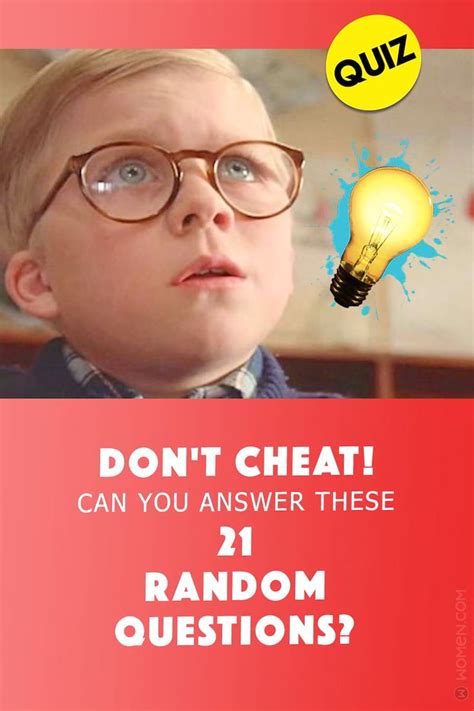 Quiz Dont Cheat Can You Answer These 21 Random Questions Quizzes