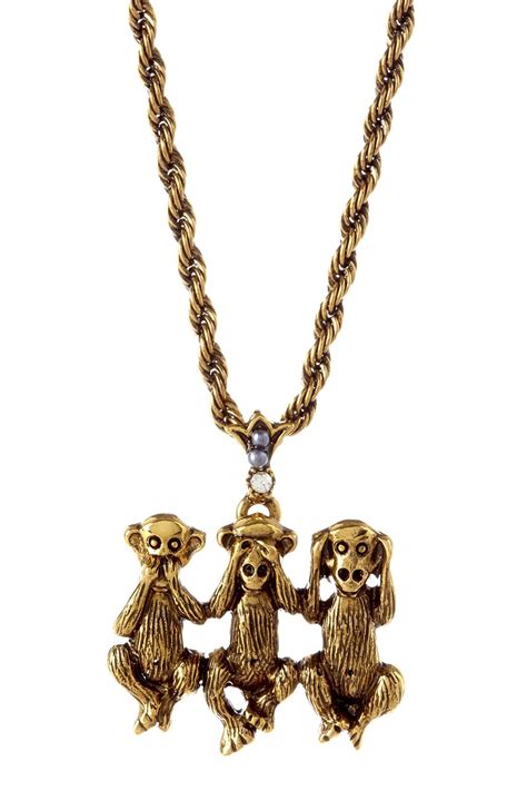 If you have telegram, you can view and join three monkeys club — клуб три обезьяны right away. Three Monkeys Pendant Necklace | Jewelry, Unique jewelry ...