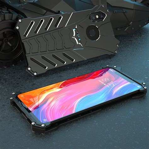 For Xiaomi Mi 8 Case Luxury Hard Aluminum Metal Bumper Protective Back