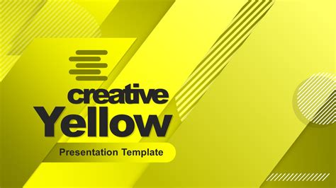 Creative Yellow Powerpoint Template Slidemodel