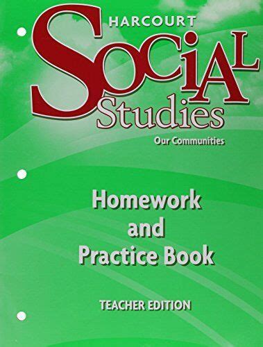Harcourt Social Studies Homework And Practice Book Teacher Edition