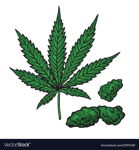 How To Draw The Weed Leaf