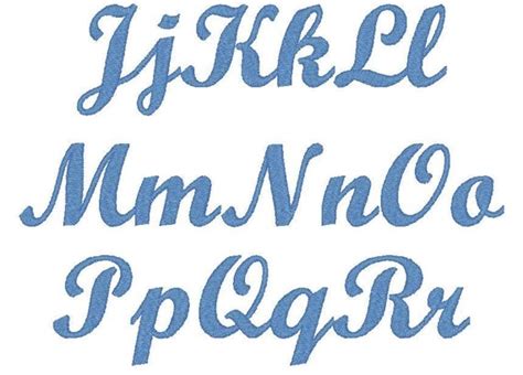 Pes Only Script Mt Bold Font Machine Embroidery Monogram Set 4x4 Hoop C30