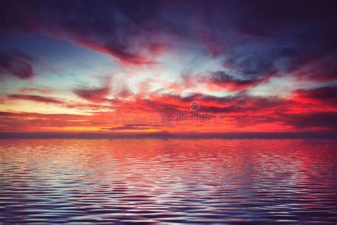 Majestic Sunset Over The Sea Stock Image Image Of Horizon Sail 86399681