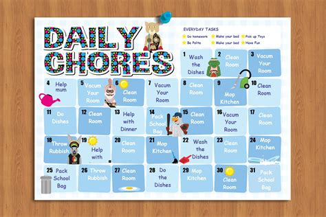 Kids Reward Chart Chore Chart Kids Kids Daily Chores Kids Etsy
