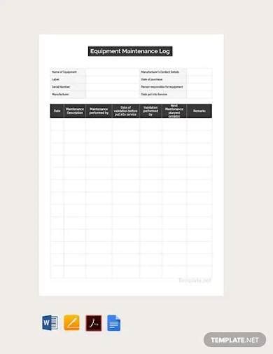 We did not find results for: FREE 14+ Sample Maintenance Log Templates in PDF | MS Word ...