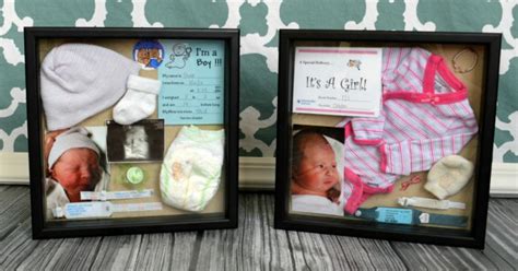 Create A Baby Shadow Box — Diy Your Newborn Keepsakes Into Art Tinybeans