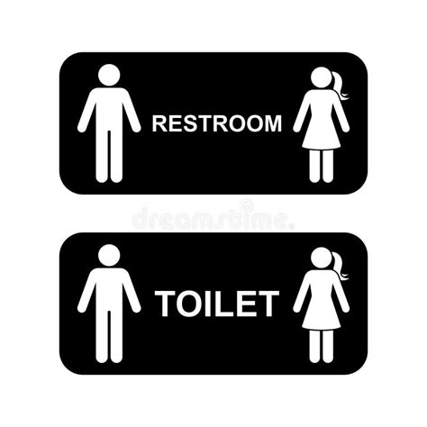 Public Toilet Icon Parenting Room Vector Set Restroom Sign Mother