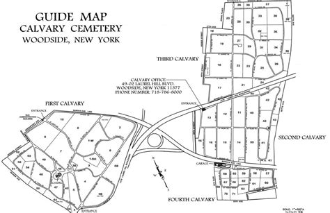 New Calvary Cemetery Section Map