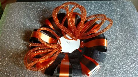 Orange And Black Homecoming Mum Backer Designed By Crafty Bug