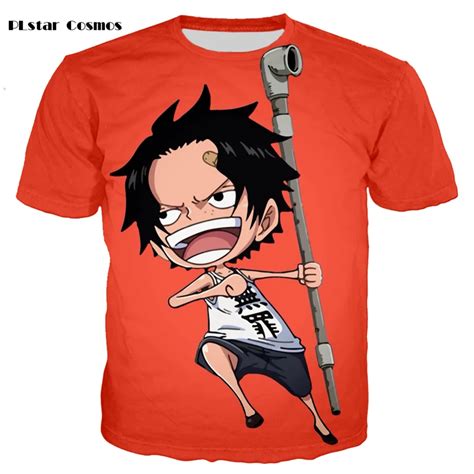Plstar Cosmos Brand One Piece Anime Characters 3d Print T Shirt Street Casual T Shirt Fashion