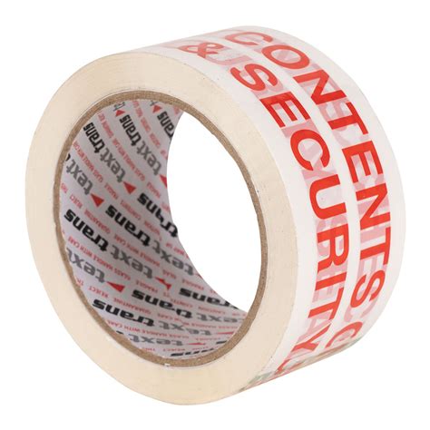 Contents Checked Printed Tape 48mm X 66m 36 Per Box Springpack