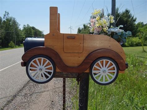 Wooden car mailbox by Ken Wolf, via Flickr | Unique mailboxes, Cool