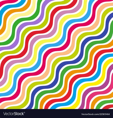 Abstract Color Wavy Background Line Pattern Vector Image