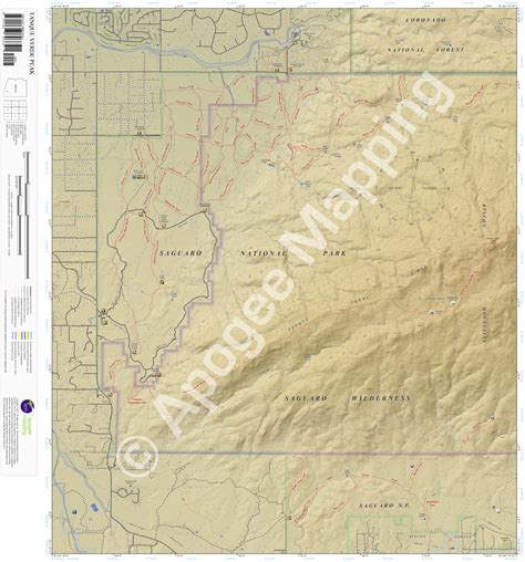 Tanque Verde Peak Az Amtopo By Apogee Mapping Inc