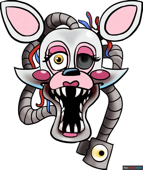 How To Draw Mangle From Five Nights At Freddy S Really Easy Drawing Tutorial