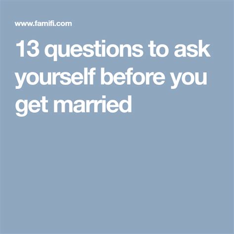 13 Questions To Ask Yourself Before You Get Married This Or That
