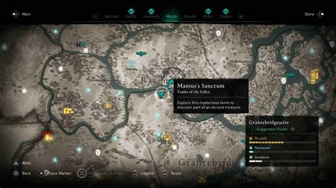 Assassin S Creed Valhalla Tombs Of The Fallen Map Locations Hold To Reset