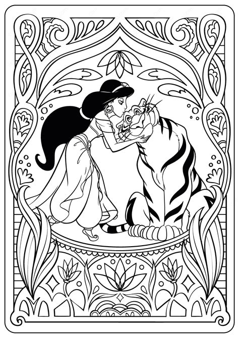 Want to discover art related to princessjasmine? Printable Princess Jasmine PDF Coloring Pages