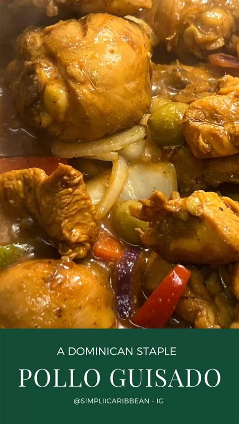 pollo guisado braised stewed chicken a dominican staple dominicanfood dominican caribbean