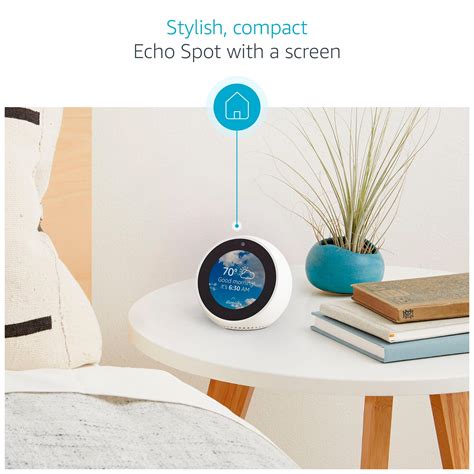 Customer Reviews Amazon Echo Spot Smart Alarm Clock With Alexa Black