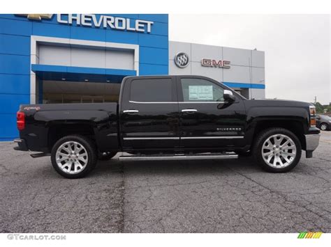 2015 Black Chevrolet Silverado 1500 Ltz Crew Cab 4x4 105213106 Photo