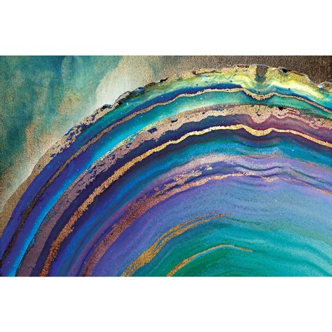 Inkstry Rainbow Agate Island Canvas Print Wall Art Household Shop