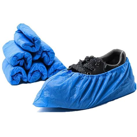 100pcs Disposable Shoe Covers Plastic Waterproof Boot Non Slip Covers