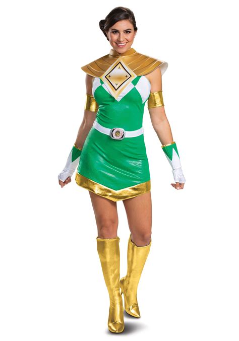 Power Rangers Deluxe Green Ranger Costume For Women