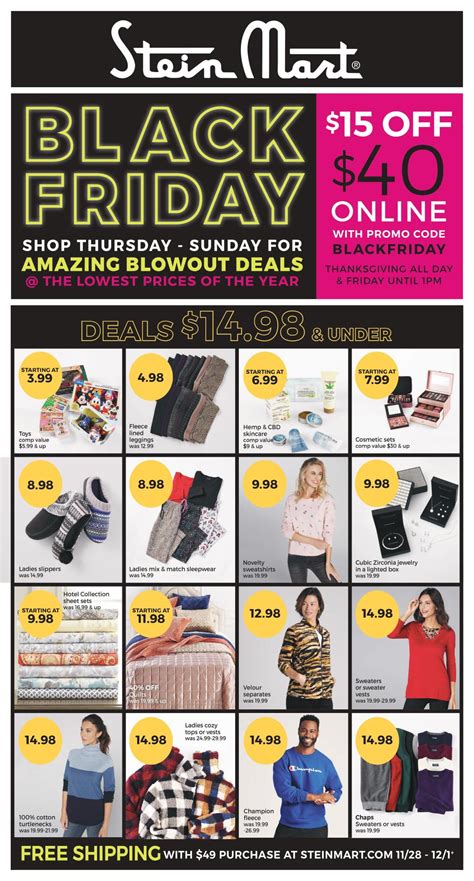 What Stores Will Be Open Black Friday 2022 - Stein Mart Black Friday 2022 Ad and Deals | TheBlackFriday.com