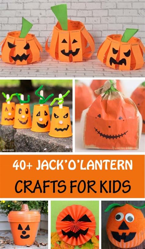 43 Jackolantern Crafts For Kids Easy Halloween Crafts