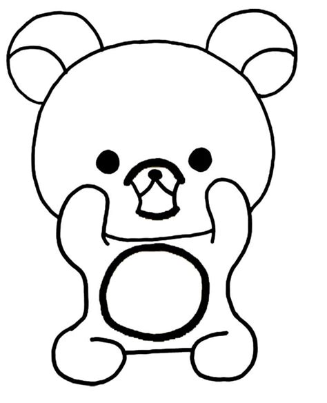 Rilakkuma Is Cute Coloring Page Free Printable Coloring Pages For Kids