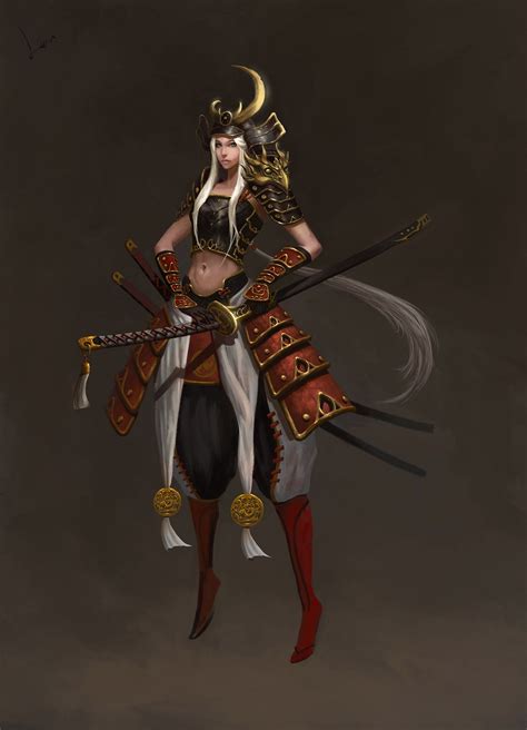 Female Samurai Female Samurai Warrior Woman Fantasy Samurai