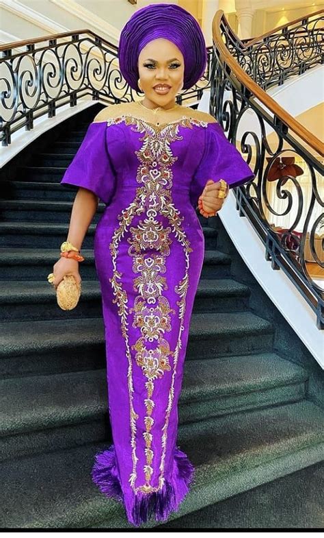 Gorgeous Purple Coloured Aso Ebi And Owambe Styles To Slay Stylish Naija Latest African