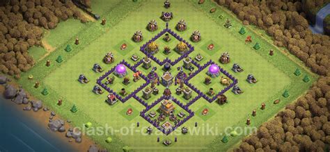 Base Th7 With Link Anti 3 Stars Hybrid Max Levels Town Hall Level 7