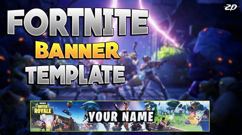 Fortnite Banner Template Free To Use Zd Youtube