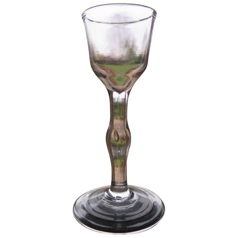 Rare Queen Anne Heavy Baluster Wine Drinking Glass English Circa 1700 At 1stdibs Heavy
