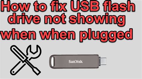 How To Fix Usb Flash Drive Not Showing When Plugged To Windows Laptop