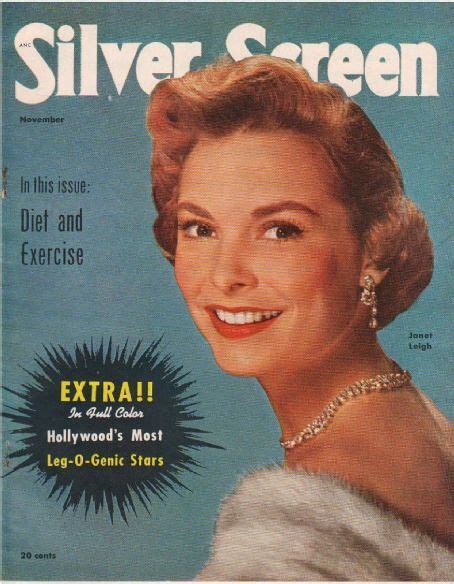 Janet Leigh On The Front Cover Of Silver Screen Magazine Usa