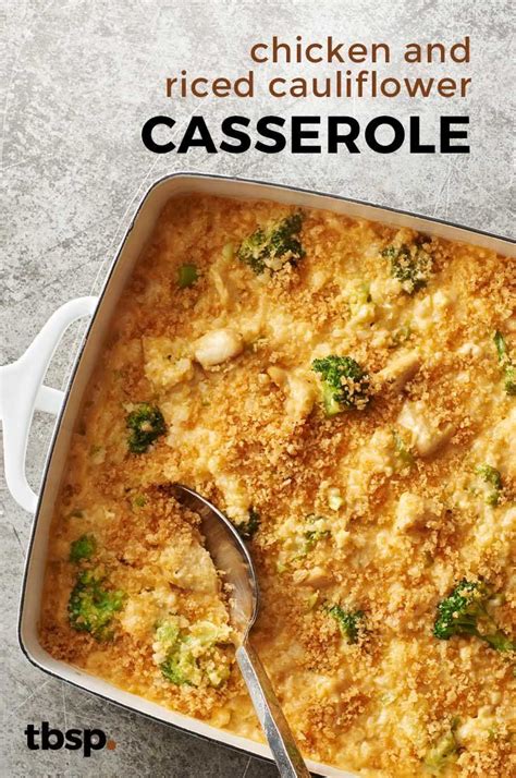 I hope you love this keto chicken broccoli casserole with cauliflower as much as we do and be sure to check out our other keto friendly recipes. Chicken and Riced Cauliflower Casserole | Recipe ...